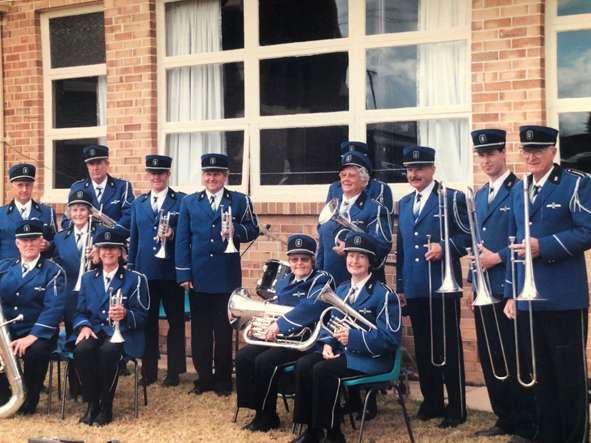 Diane with the shire band seated front right